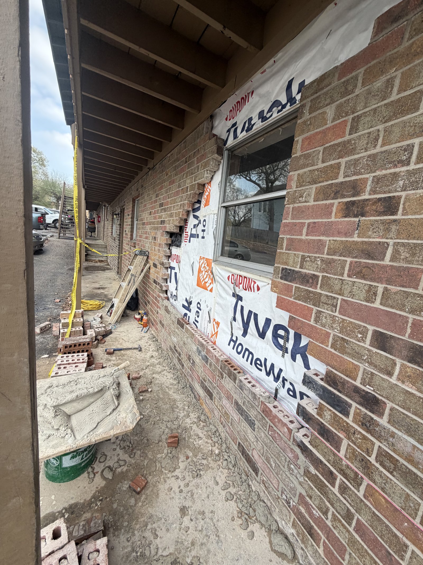 Apartment building repair