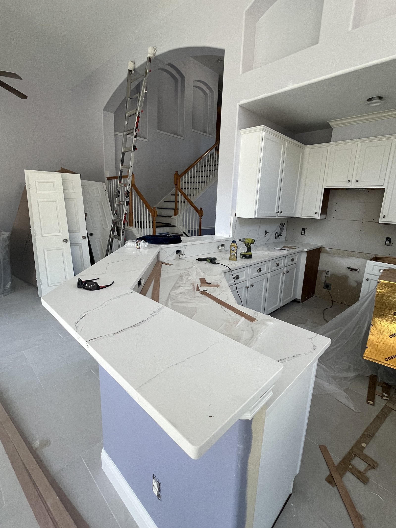 Custom cabinet, countertop, sink & faucet