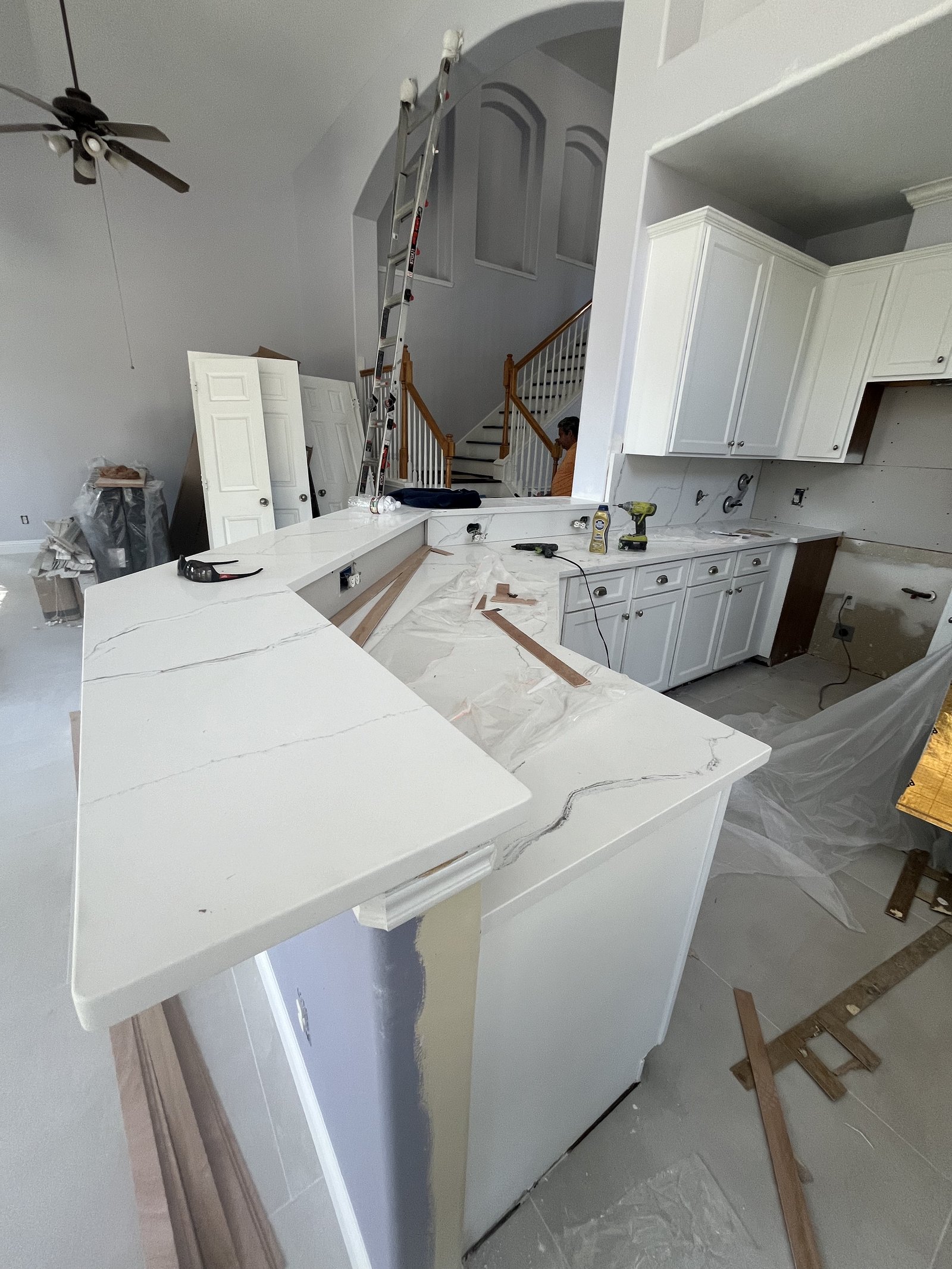Custom cabinet, countertop, sink & faucet