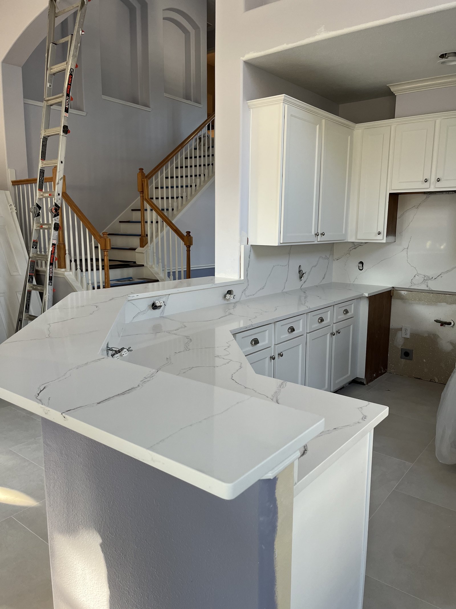 Custom cabinet, countertop, sink & faucet