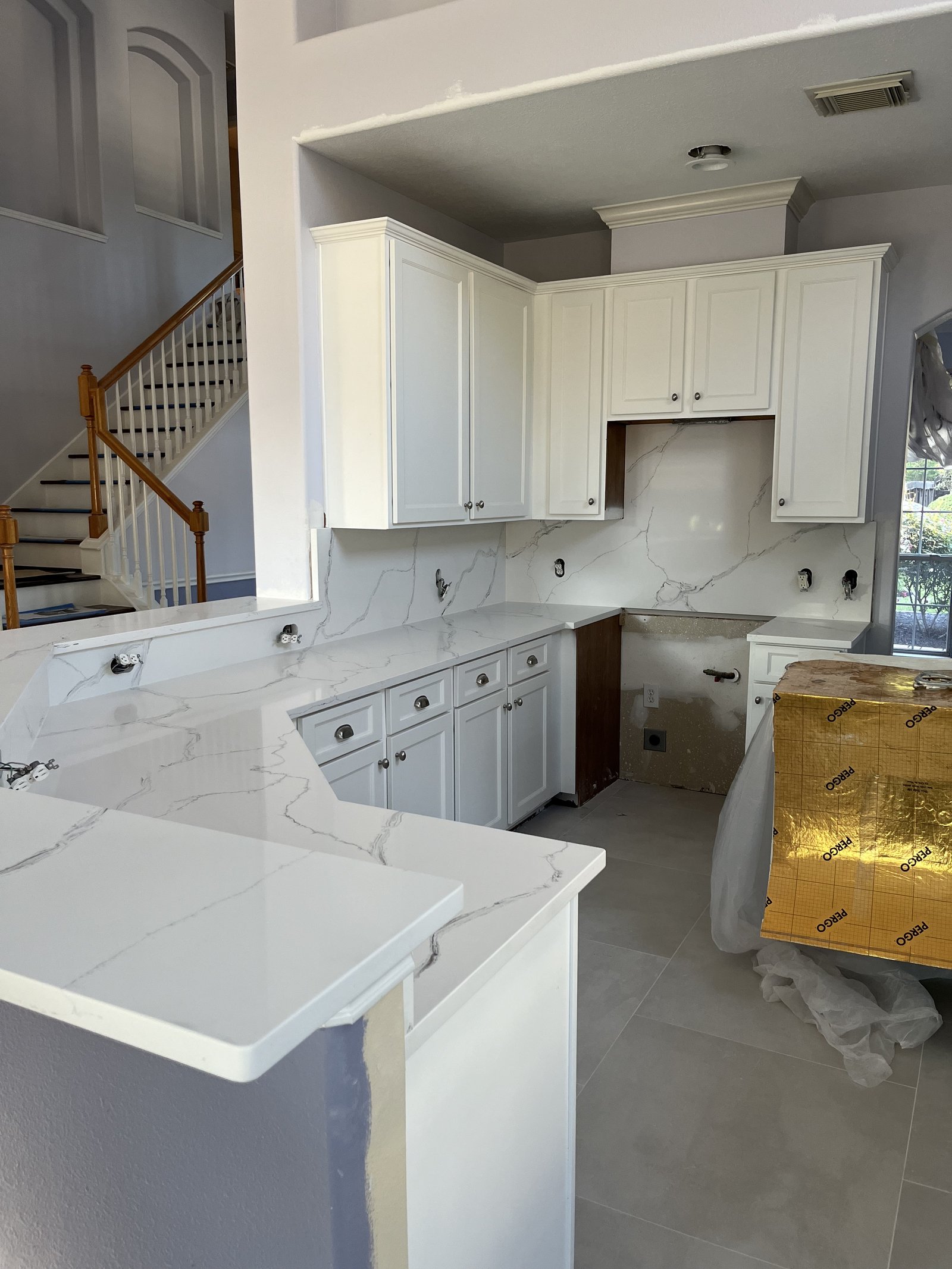 Custom cabinet, countertop, sink & faucet