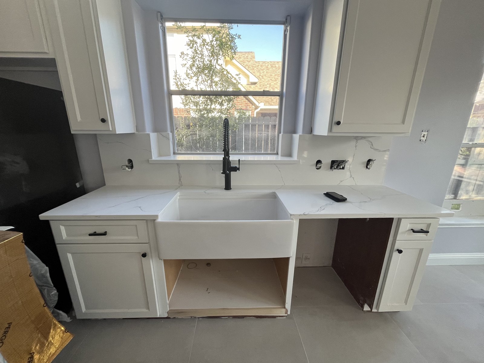Custom cabinet, countertop, sink & faucet