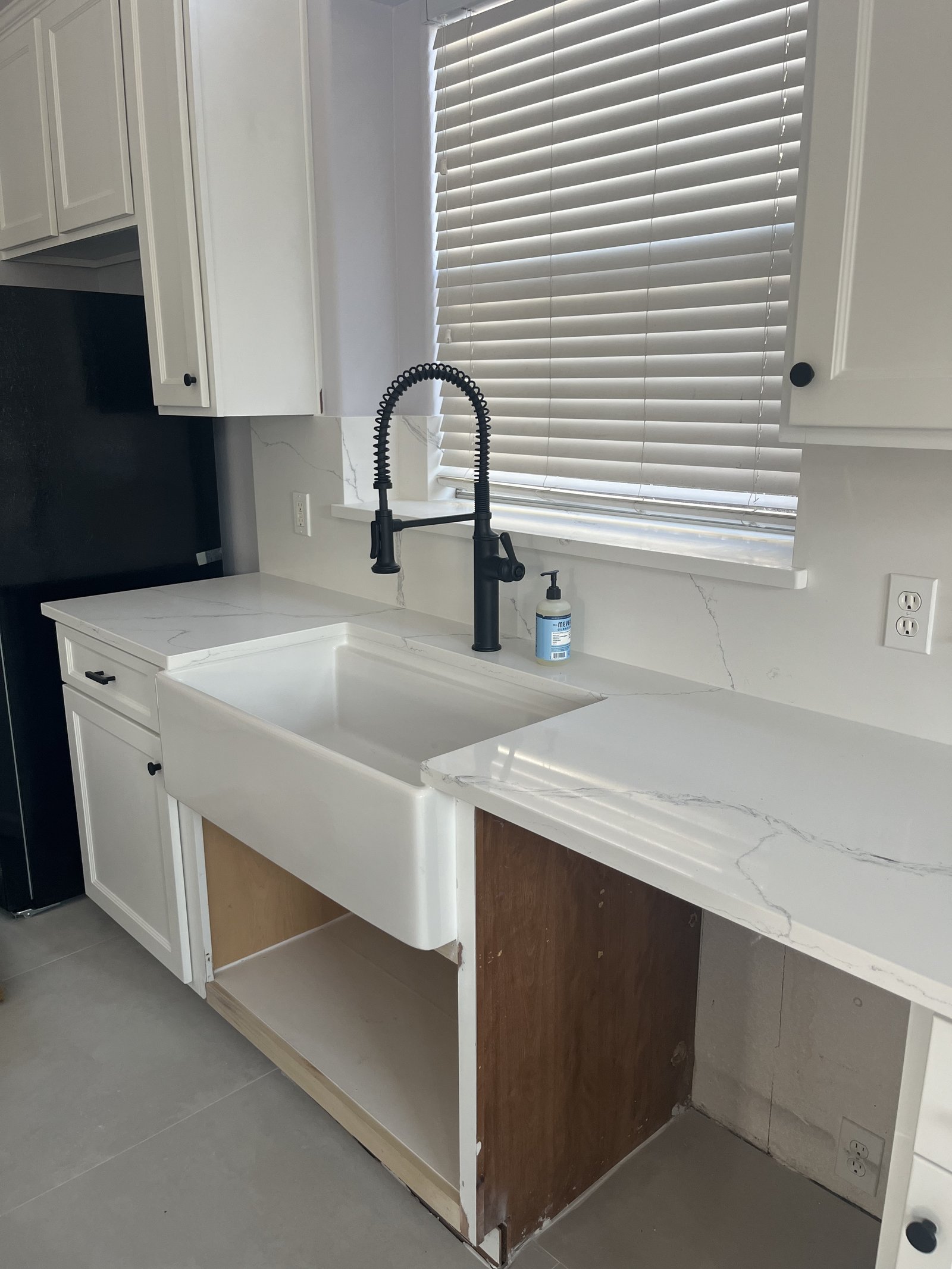 Custom cabinet, countertop, sink & faucet