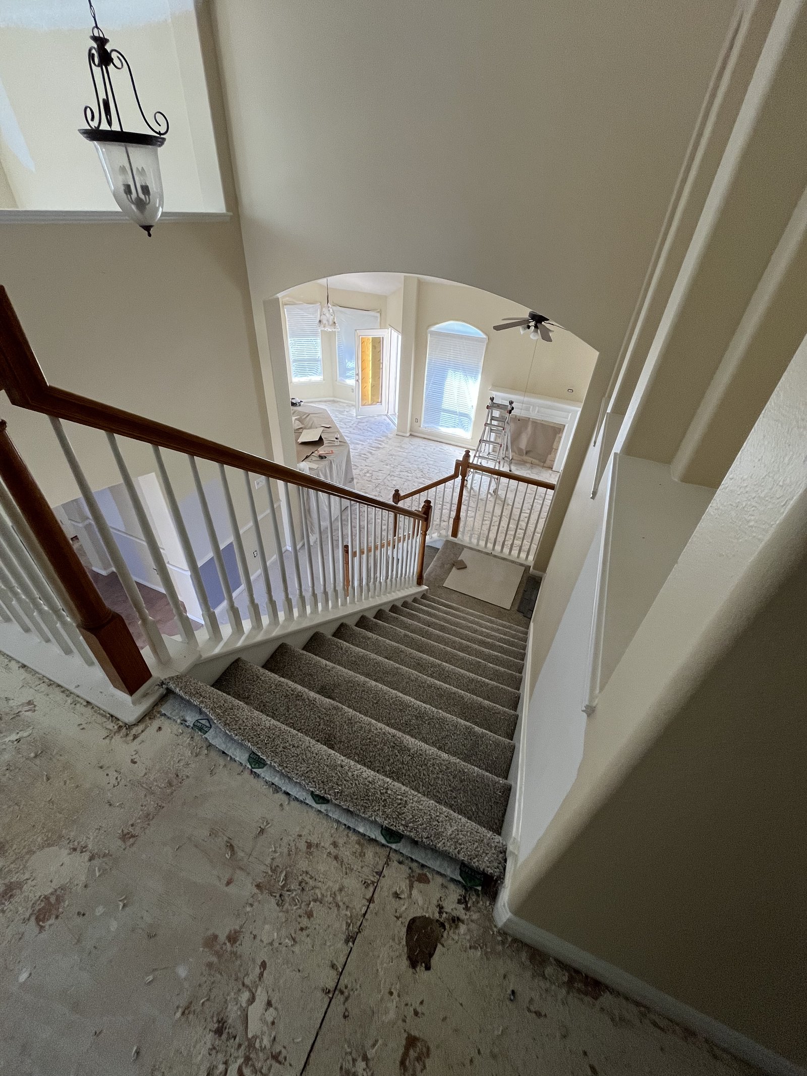 Carpet removal & engineered wood floor