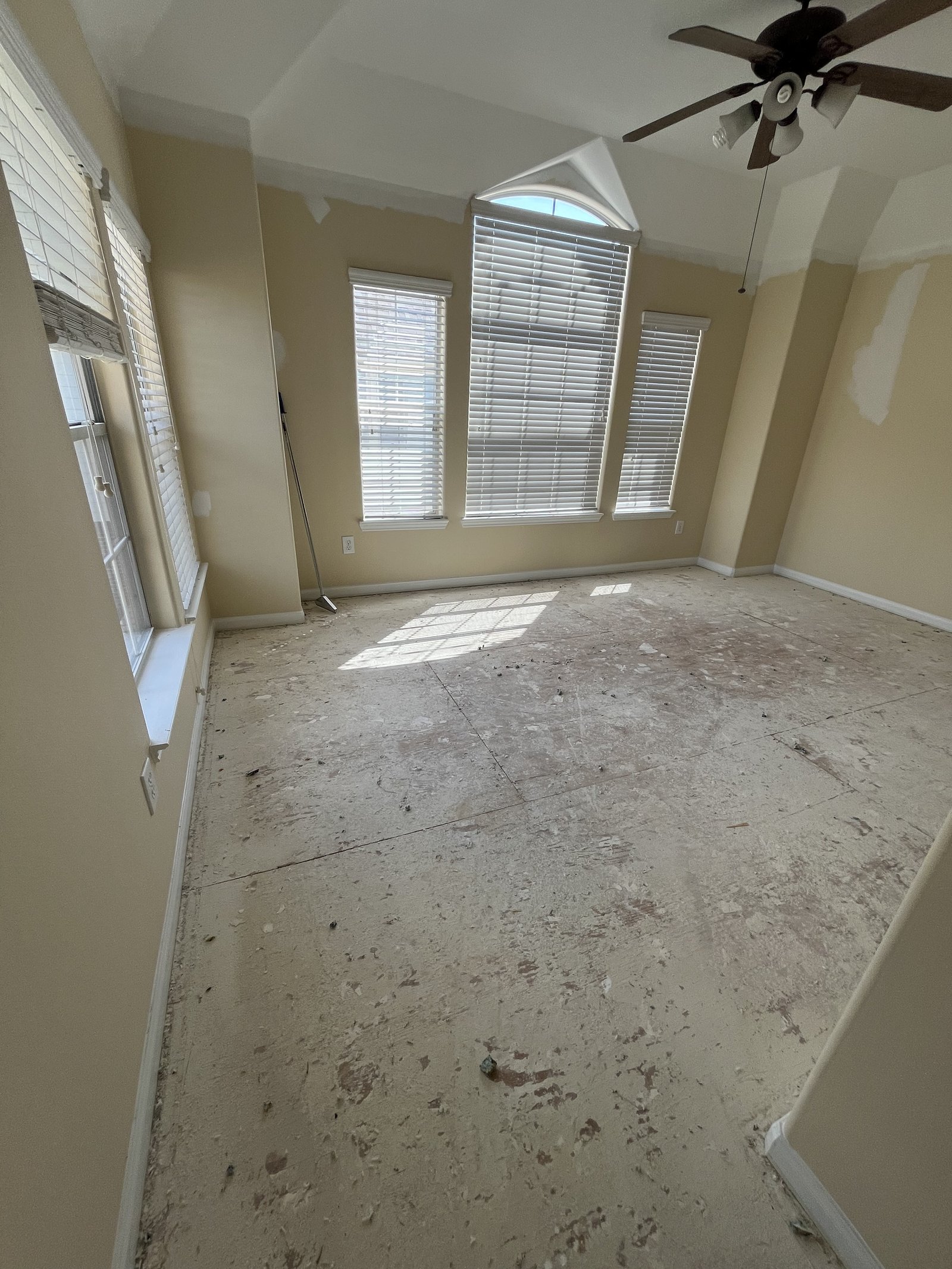 Carpet removal & engineered wood floor