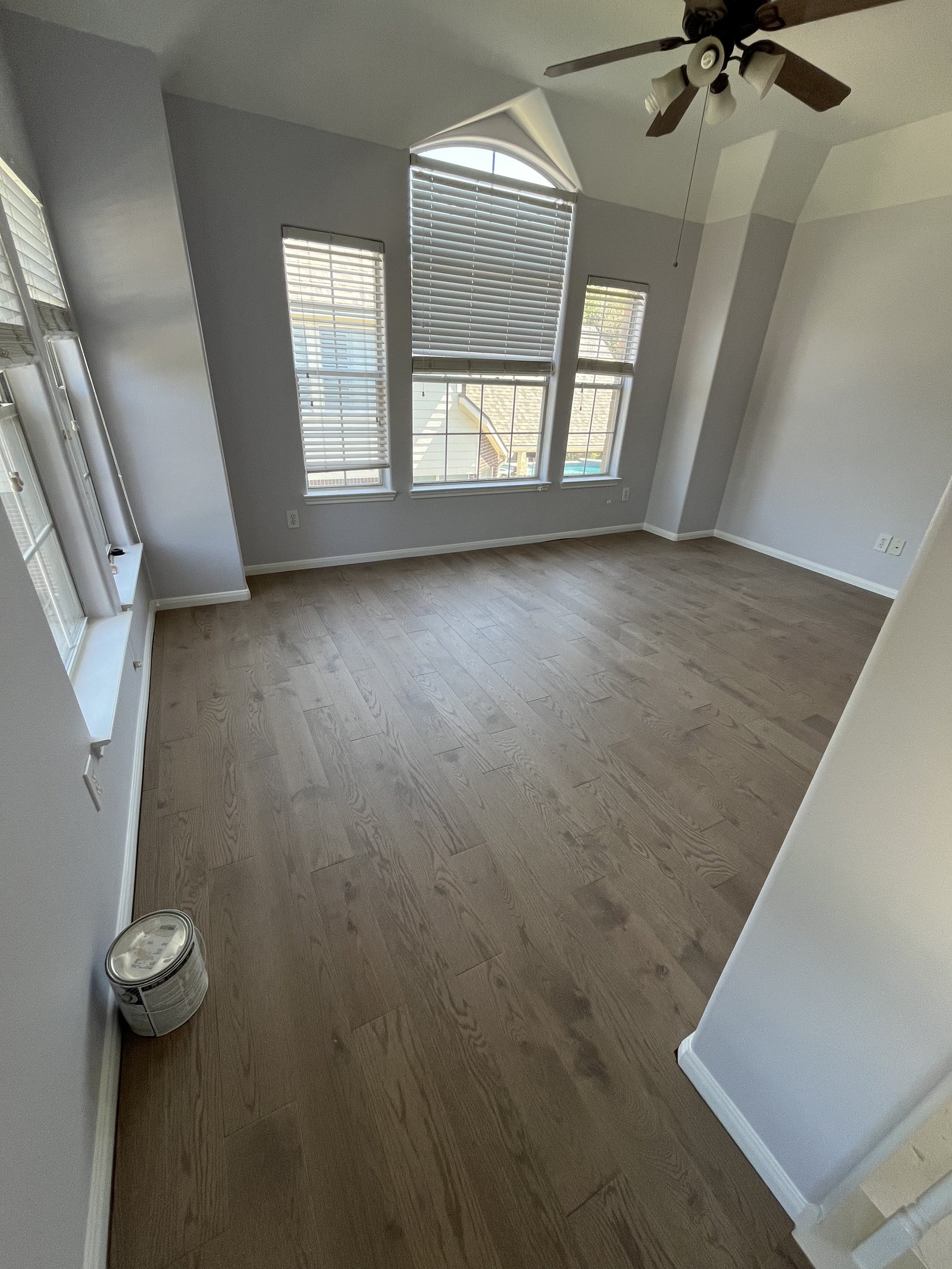 Carpet removal & engineered wood floor