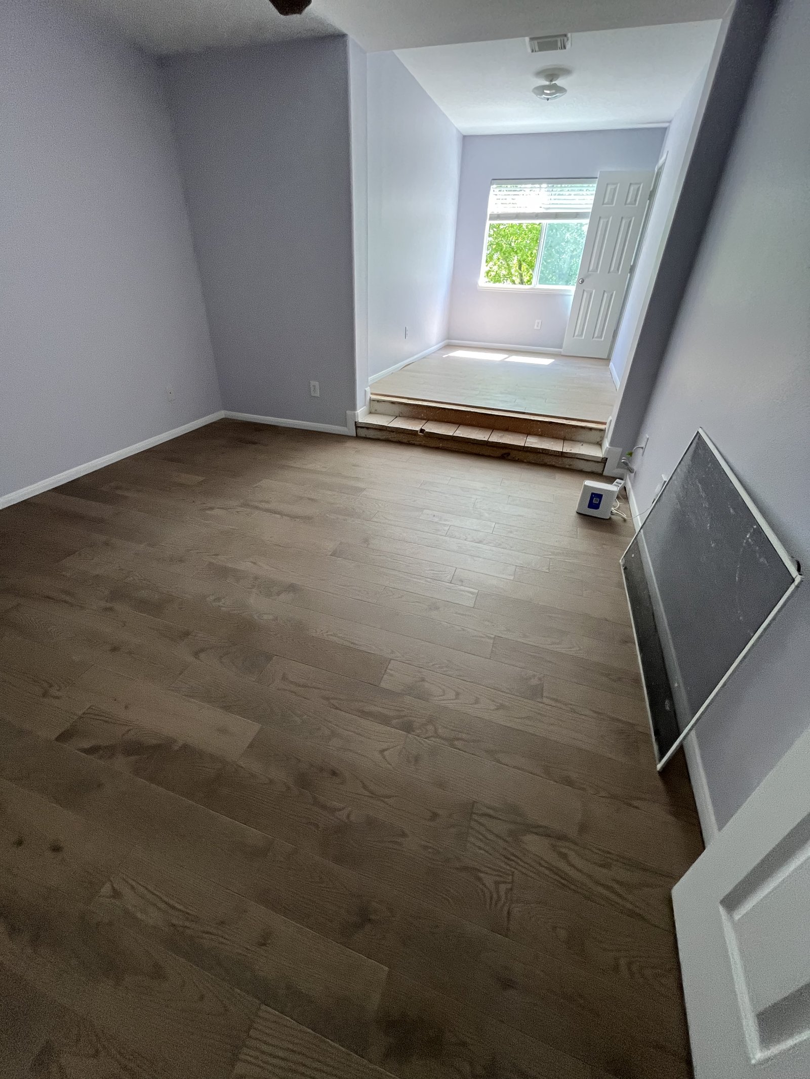 Carpet removal & engineered wood floor